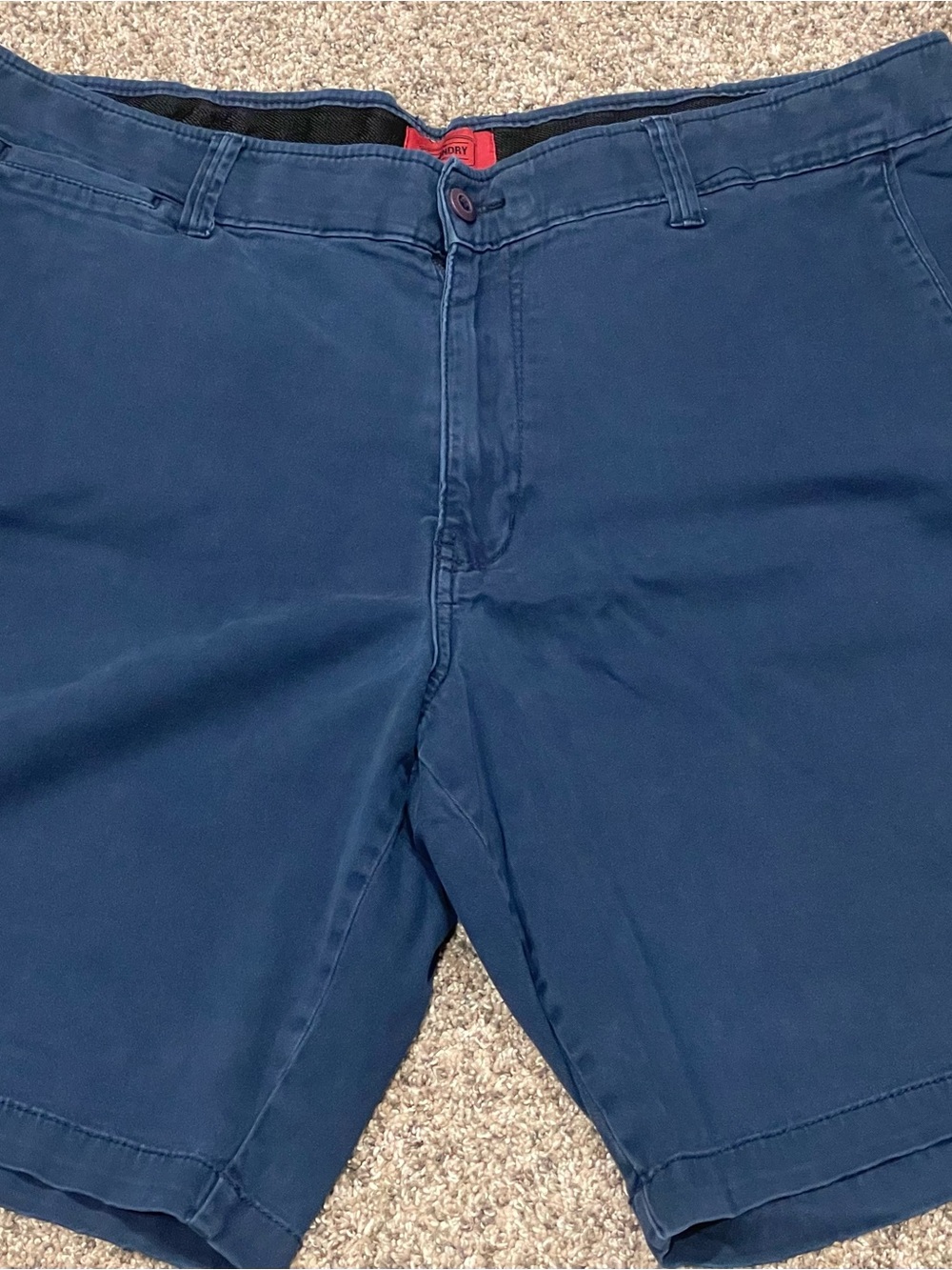 The Foundry Supply Co. Navy
Blue Flat Front Chino Shorts